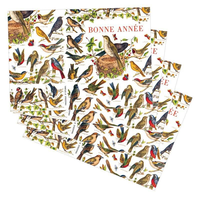 Oiseaux Fêtes de Fin d'Année (Carte Photomontage) - Chez-Mireille D